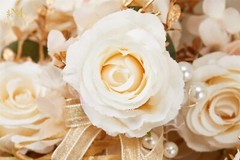 Handcrafted Faux Silk Wrist Corsages – 6 Elegant Accessories for Weddings
