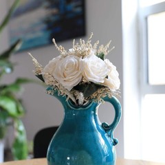 Wedding Romantic Bouquet Bridesmaid Artificial Flowers Handmade Vintage Bouqu…