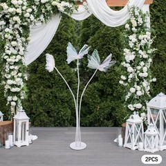 2pcs Butterfly Decoration with Standing Base Realistic Artificial Butterflies