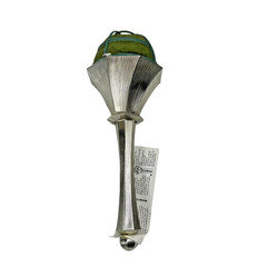 Oasis Elegant Bouquet Holder Metallic Twist Silver Set of 4 NOS *READ*