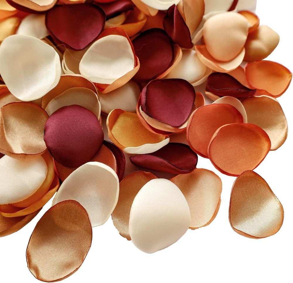 300pcs Terracotta Rose Petals Satin Flower Petals Wedding Flower Girl Basket