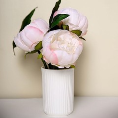 10 BLUSH 3″ Faux SILK PEONY FLOWER Heads Wedding Party Events Home Decorations