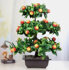 Artificial Bonsai Plant Home Decor Potted Fake Tree Plants Pot Flower Flowers