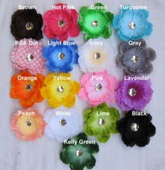 50 Assorted Silk Flower Heads Scrapbook Wedding Decoration Craft Floral Daisy
