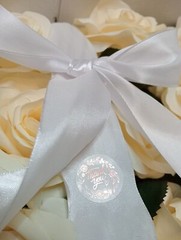 12 X Peony Roses Bridal Bouquets Faux Silk Flowers Ivory 10cm Heads