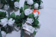 WHITE ROSES BUDS WEDDING SET ~