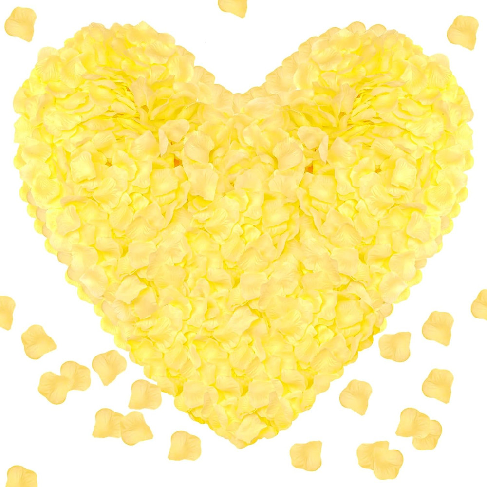 1000Pieces Rose Petals, Artificial Flower Petals Fake Rose Petals for Romantic N