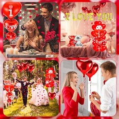 Valentines Balloons,Valentines Day Decorations,Happy Anniversary Balloons,I