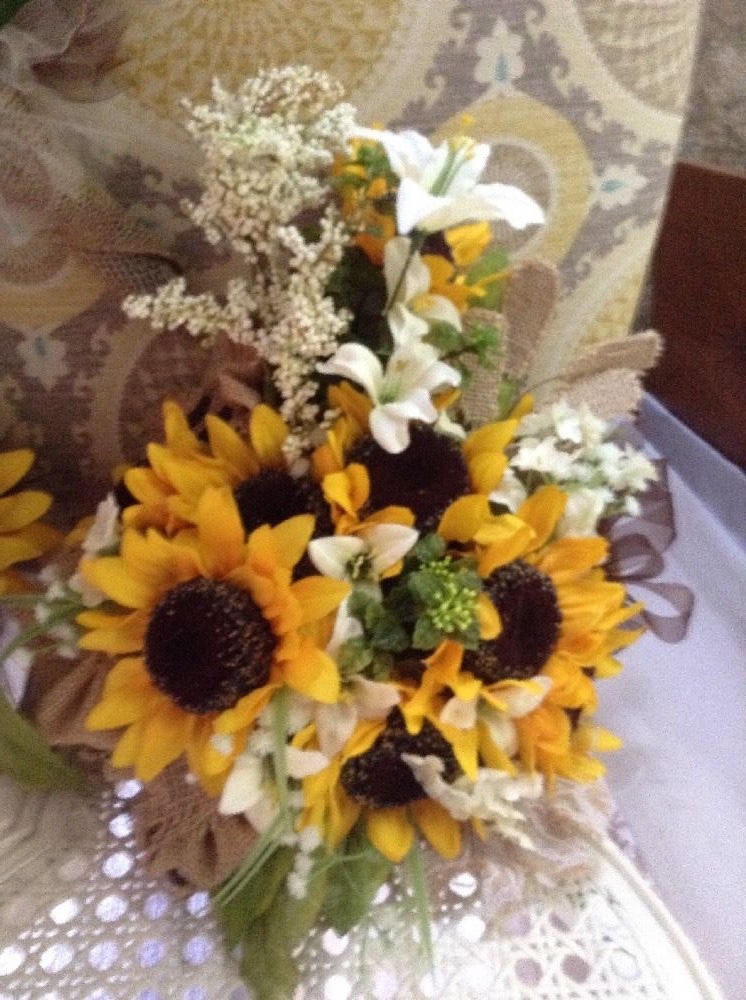 wedding flower bouquets bridal decorations sunflowers or your choice