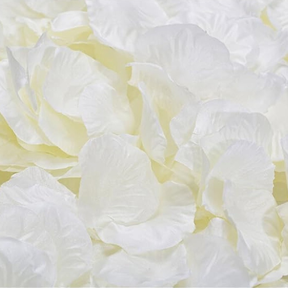 Ivory Fake Silk Rose Petals – 100/Bag (QYAC-IVY7)
