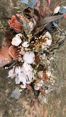Dried Floral Boho Wedding Bouquet Set
