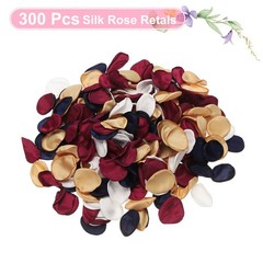 300pcs Artificial Rose Petals Fake Silk Flower Petal 4 Colors