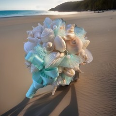 Natural Seashell Wedding Bouquet, Forever Keepsake, Beautiful One Of A Kind