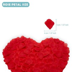 Artificial rose petals romantic bedroom wedding party decor