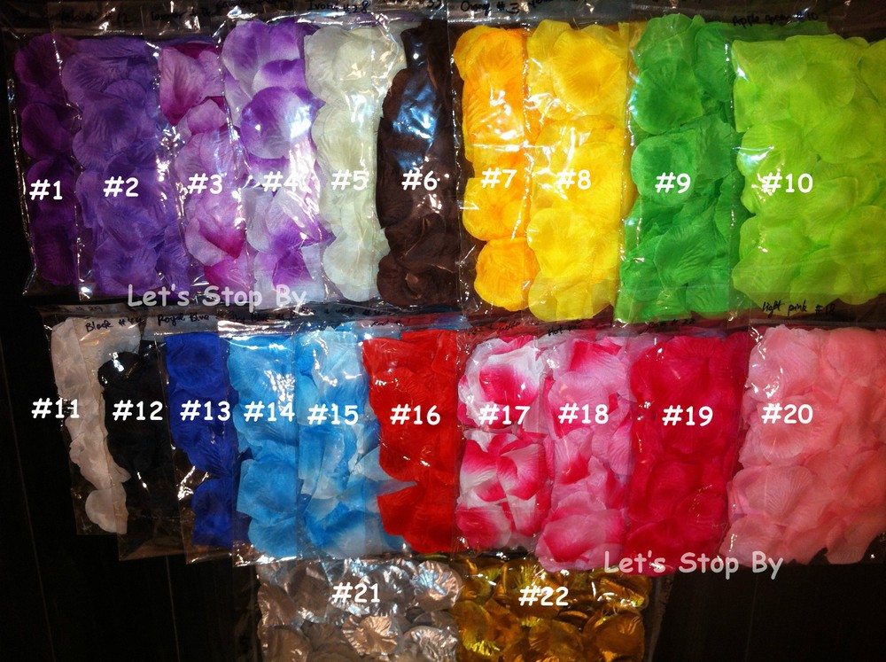 2000 Silk Rose Petals Wedding Party Decoration Flower Vase Floral Confetti Favor