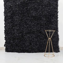 4 Black Hydrangea Flowers Mat Wall Backdrop Panels Wedding Party Decorations