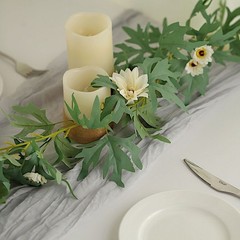 6 ft Cream Silk Daisy Flowers Garland Leaves Hanging Vine Party Events Supplies