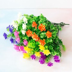 US 4/10pcs Faux Plastic Lotus Fake Flower Plastic Greeney for Home/Party Decor