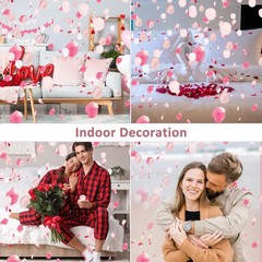 200pcs Flower Petals for Flower Girl,Rose Petals for Wedding,Silk Pink Rose Peta