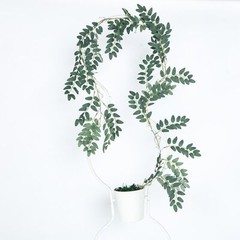 6 Light Green 36 ft long Honey Locust Artificial Foliage Botanical Garlands Sale