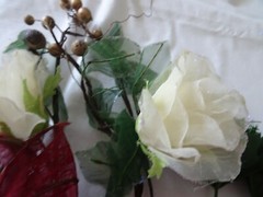 7 PCS Artificial Silk Fake Real Flower Stems-Magnolia/Roses/Picks-NEW