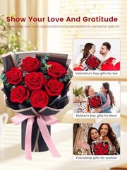 Flower Bouquet Flowers for Delivery Prime 7-Piece Preserved Roses Bouquet