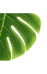 24 Green ARTIFICIAL MONSTERA LEAVES Tropical Greenery Party Events Decorations