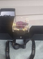 Best Wishes, Preserved Purple Rose With White Lights (In Drawer) Happiness gift