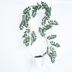 12 ft Light Green 2 Garlands Honey Locust Artificial Foliage Botanical Supplies