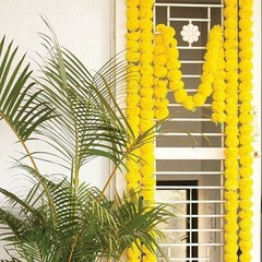 10 Pc Indian marigold Flower Garland Artificial Party Garland Wedding Decor