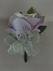 Hand Made pin on Corsage and boutonniere Set