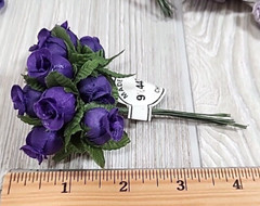 Purple/White/Silver Mini Flowers for Crafts or Bouquets/Wreaths