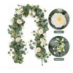 Artificial Flowers Plastic Fake Plants UV Resistant Home Garden Decor In/Outdoor