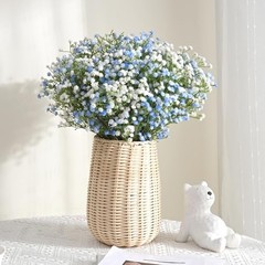 Babys Breath Artificial Flowers Long Stem Baby Breath Flowers 12 Pcs Blue