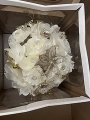 1pc Gold Color Brooch Marriage Rhinestone Bridal Bridesmaid Bouquets Decor