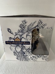 A&C Faux Flower Wedding/Quinceañera Bouquet Brand New In Box Navy And Gold