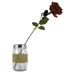 Long Stem Rose Flowers Fake Wedding Centerpieces Bridal Bouquets Arrangement RED