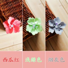 10 X 3D Artificial Flower Applique Satin Ribbon Bead Floral Petals Dress Decor