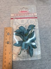 Add On Blooms, Bridal Additions, Tiger Lilly Teal, 4 Packages, New