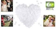 Elegant 2200 PCS White Silk Rose Petals – Non-Toxic, Fade-Resistant Decoration