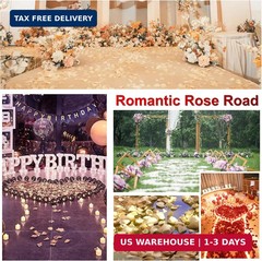 300PCS Fake Rose Petals for Romantic Night Romantic Festive Atmosphere Creation
