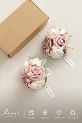 Ling’s Moment 2pcs Prom Wrist Corsage Artificial Flowers, Girl/Mother Corsage…