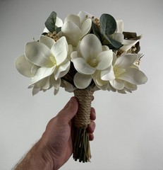 Faux Magnolia Bridal Bouquet Flowers – Wedding Flowers