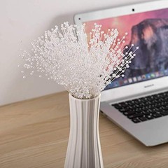 100Pcs Bridal Wedding Pearl Bouquet Party Decoration Pearl String Beaded White
