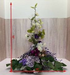 Wedding Shower Shades Of Purple 4 Table Silk Floral Arrangements Box 3