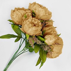 2 Bouquets 19″ Silk Peony Flowers Artificial Floral Bushes Party Decorations