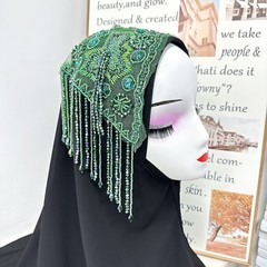 Bridal Headwear Stage Performance Rhinestone Tassel Hair Accessories Decoration.