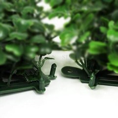 4 Artificial Faux Foliage Green Large Leaves Wall Mat Hedge Panel