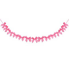 1 String of 13 PCS Rose Red Bow Garland Banner Decoration Party Bow