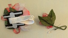 Handmade Sola Wood flower corsages & boutonnieres, proms/weddings, select color
